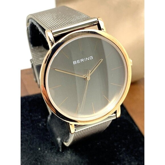 Bering Women's Watch 13436-369 Quartz Gray Dial Rose Gold Stainless Stee… - Picture 13 of 14